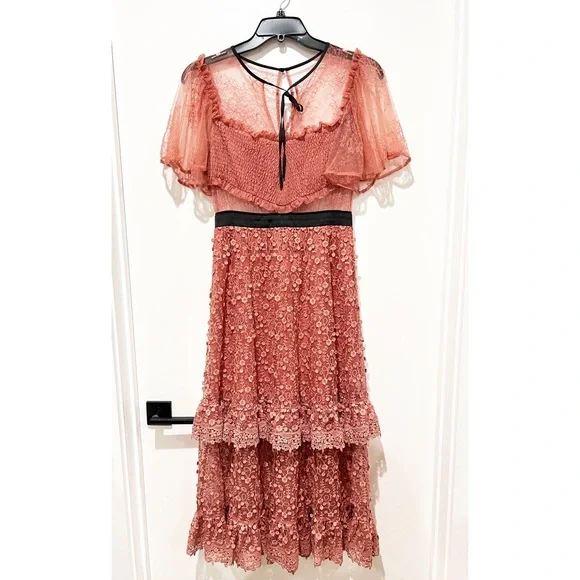 Three Floor Dresses | Three Floor Scarlet Lace Dress | Color: Gold | Size: S | Thestylista38's Closet Three Floor Dresses | Three Floor Scarlet Lace Dress | Color: Gold | Size: S | Thestylista38's Closet